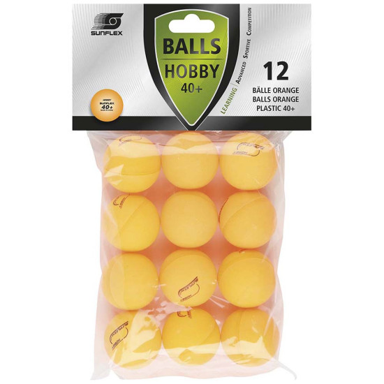 Μπαλάκια Ping-Pong προπόνησης ,πορτοκαλί 12 τμχ